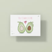 Happy Valentine's Day Niedlich Funny Simple Avocad Karte