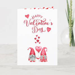 Happy Valentine's Day Niedlich Gnomes Foto Feiertagskarte