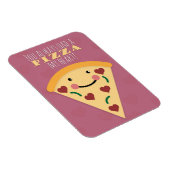 Happy Valentine's Day Niedlich Pizza Slice Spaß Magnet (Rechte Seite)