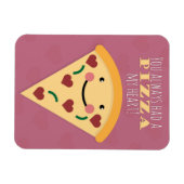 Happy Valentine's Day Niedlich Pizza Slice Spaß Magnet (Horizontal)