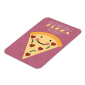 Happy Valentine's Day Niedlich Pizza Slice Spaß Magnet (Linke Seite)