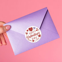 Happy Valentine's Day Niedlich Playful Holiday Sti