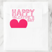 Happy Valentine's day Niedlich R Aufkleber (Tasche)