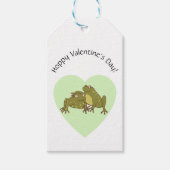 Happy Valentines Day Niedliche Frösche in Liebe Geschenkanhänger (Vorderseite)