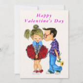 Happy Valentine's Day - Niedliche romantische Coup (Vorderseite)