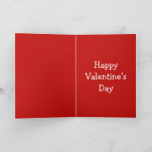 Happy Valentine's Day - Niedlicher Hund der Welt Karte (Innenseite)