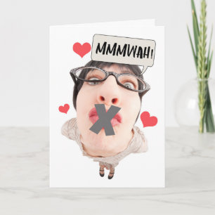 Happy Valentine's Day No Kisses Pandemic Spaß Feiertagskarte
