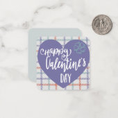 Happy Valentines Day Note Card Mitteilungskarte (Vorderseite/Rückseite Beispiel)