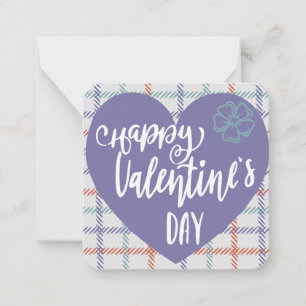Happy Valentines Day Note Card Mitteilungskarte