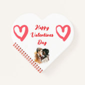 Happy Valentines Day Notebook Notizblock (Vorderseite)