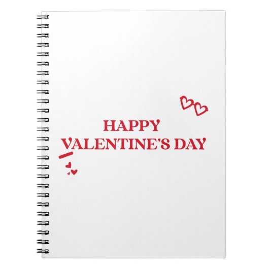 Happy Valentines Day Notizblock (Vorderseite)