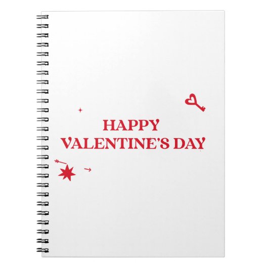Happy Valentines Day Notizblock (Vorderseite)