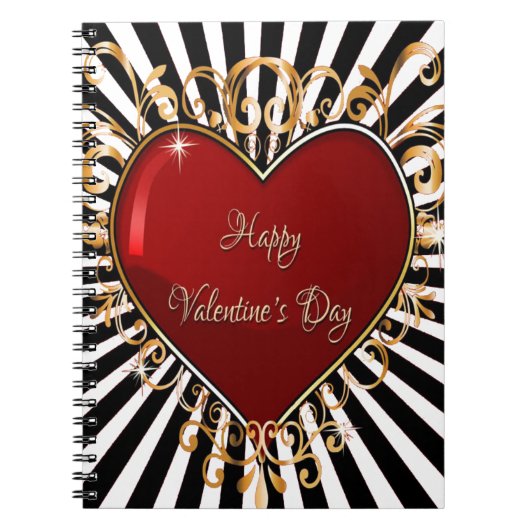 Happy Valentine's Day Notizblock (Vorderseite)