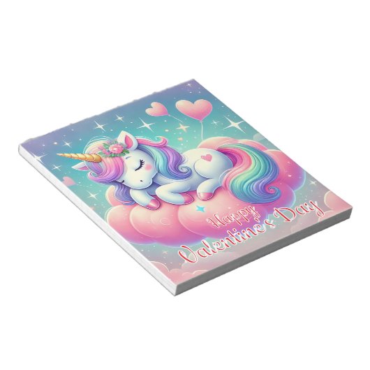 Happy Valentine's Day Notizblock (angewinkelt)