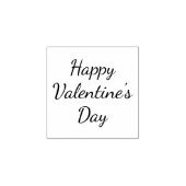 Happy Valentine's Day oder Custom Message Gummistempel (Prägung)