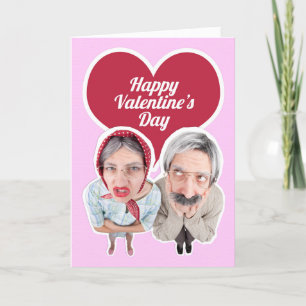 Happy Valentine's Day Old Couple Spaß Feiertagskarte