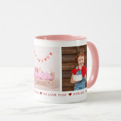 Happy Valentine's Day Oma 3 Foto Custom Tasse (VorderseiteRechts)