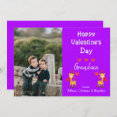 Happy Valentine's Day Oma Foto Safari Einladung (Vorne/Hinten)