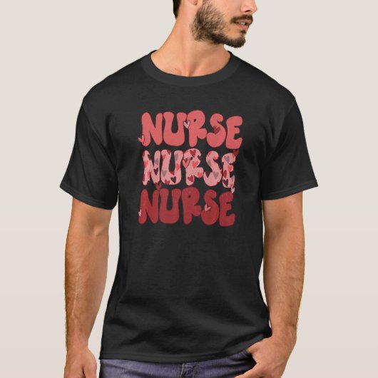 Happy Valentines Day One Loved Nurse Valentine Nur T-Shirt (Vorderseite)