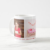 Happy Valentine's Day Opa 3 Foto Custom Kaffeetasse (Vorderseite Links)