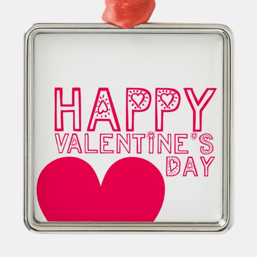 Happy Valentine's day Ornament (Vorne)