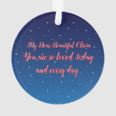 Happy Valentine's Day Ornament (Rückseite)