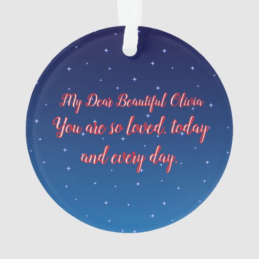 Happy Valentine's Day Ornament (Rückseite)