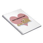 Happy Valentines Day Otter Notizblock (Rechte Seite)