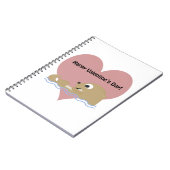 Happy Valentines Day Otter Notizblock (Linke Seite)