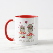 Happy Valentine's Day Owls Tasse (Links)