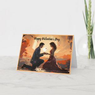 Happy Valentine's Day Paar Feiertagskarte
