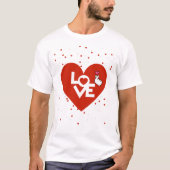 Happy Valentine's Day Paare T-Shirt (Vorderseite)