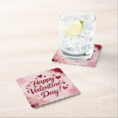 Happy Valentine's Day! Painted Brush Strokes Untersetzer (Vor Ort)