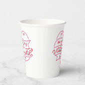 Happy Valentine's Day Paper Cups Pappbecher (Rechts)