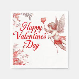Happy Valentines Day Paper Napkin Serviette