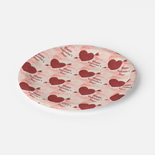 Happy Valentine's Day Paper Tellers Pappteller (Schrägansicht)