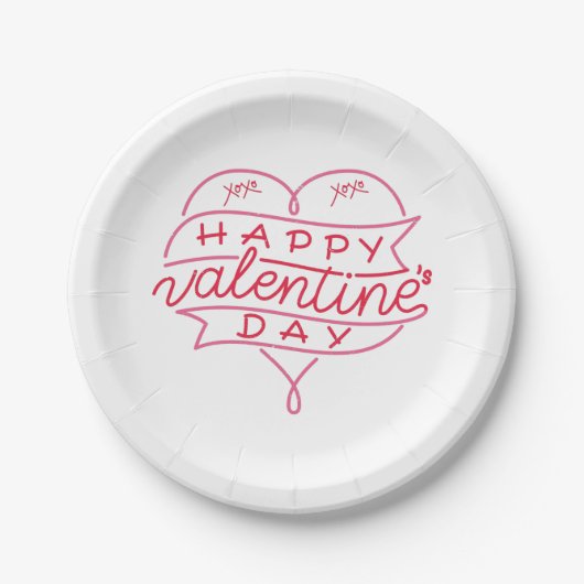 Happy Valentine's Day Paper Tellers Pappteller (Vorderseite)