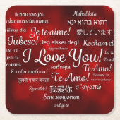 Happy Valentine's Day Paper Untersetzer (Vorderseite)