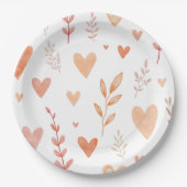 Happy Valentine's Day Pappteller (Vorderseite)