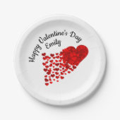 Happy Valentine's Day Pappteller (Vorderseite)