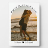 Happy Valentines Day Par Foto arch minimal Fotoplatte (Vorderseite)