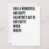 Happy Valentine's Day Party Einladung (Rückseite)