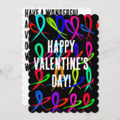 Happy Valentine's Day Party Einladung (Vorne/Hinten)