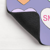 Happy Valentine's Day Pastel Candy Hearts Liebe Mousepad (Ecke)