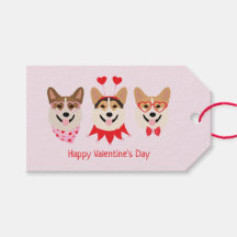 Happy Valentines Day Pembroke Welsh Corgi Hunde