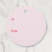 Happy Valentines Day Pembroke Welsh Corgi Hunde Geschenkanhänger (Rückseite)