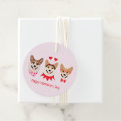 Happy Valentines Day Pembroke Welsh Corgi Hunde Geschenkanhänger (Beispiel)