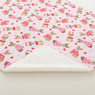 Happy Valentines Day Pembroke Welsh Corgi Hunde Sherpadecke