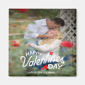 Happy Valentine's Day Personalisiert Magnet (Vorne)