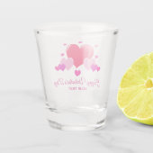 Happy Valentine's Day Personalisiert Shot Glass Schnapsglas (Rückseite)